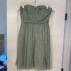 J. Crew Silk Mini Dress in Soft Green NWOT size 4P